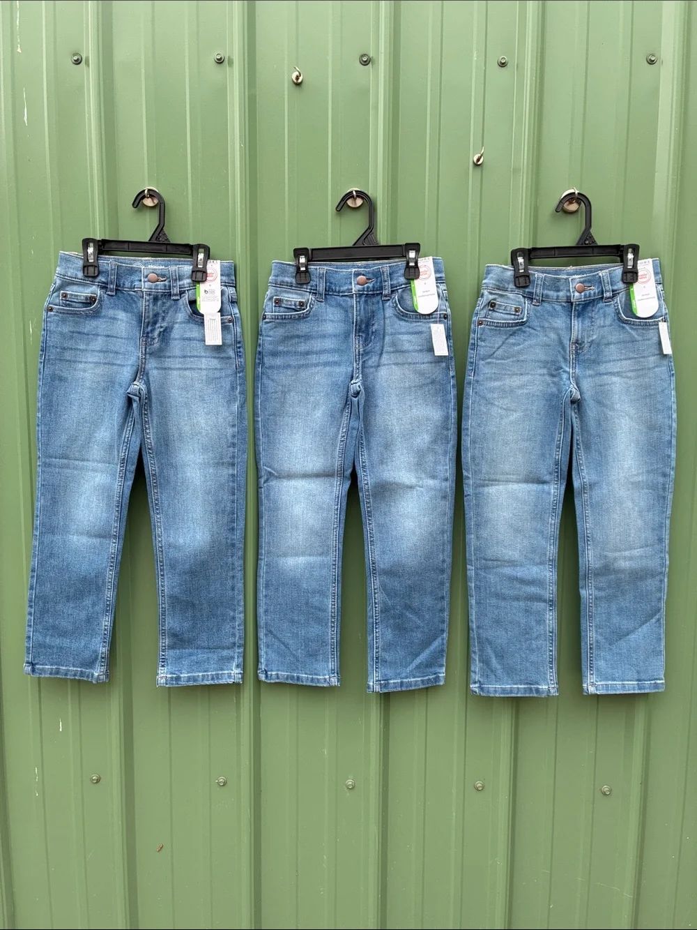 Boys Straight Fit Denim Jeans Pants 3-Pack Size 6